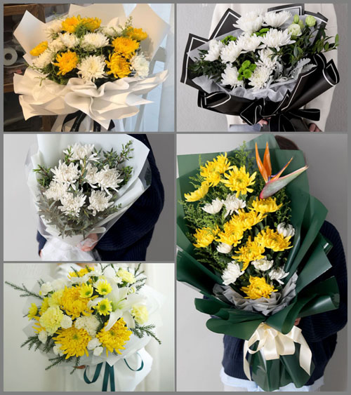 江西新余渝水区欧里镇白事花束代送